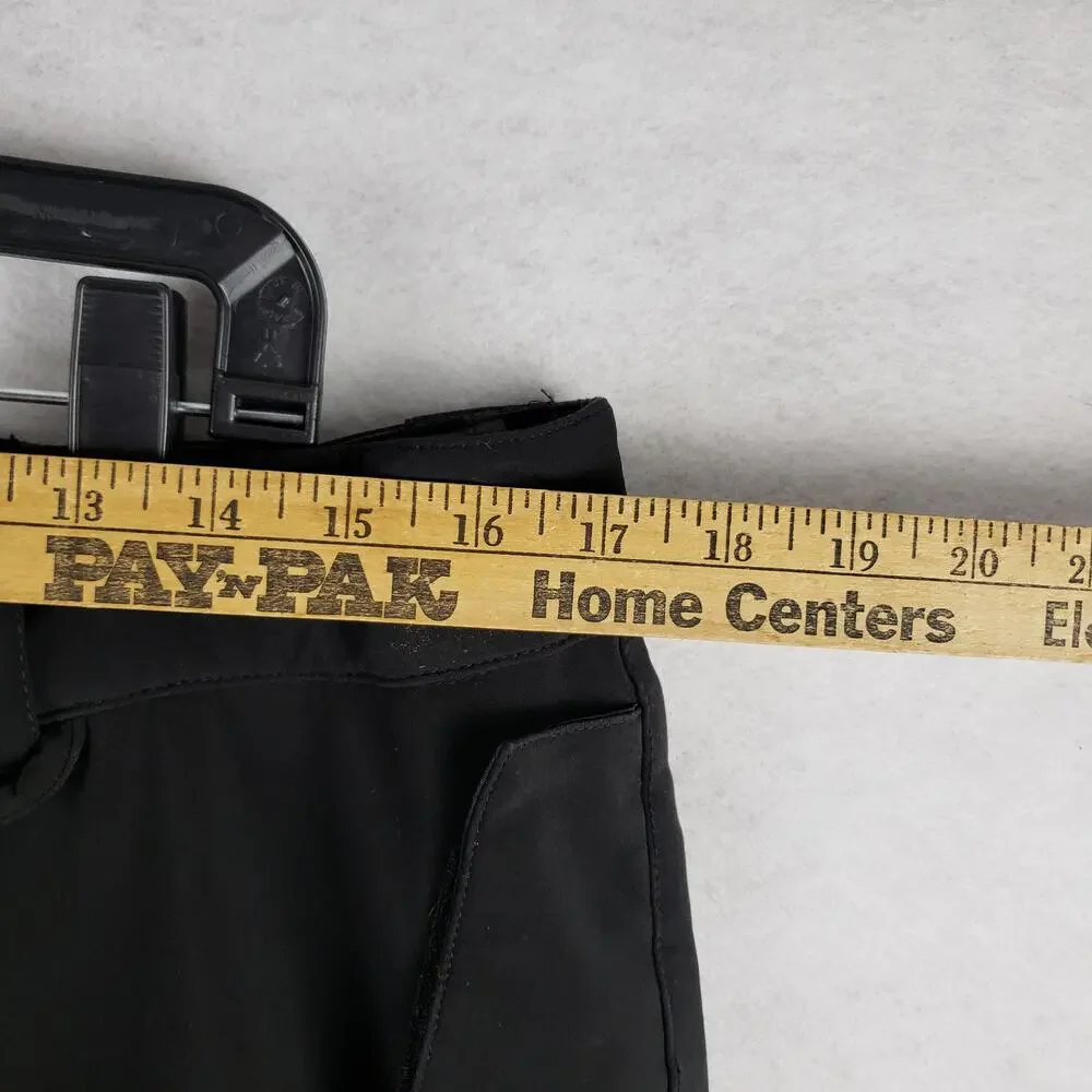 DC Men's M Winter Snow Pants Black White Logo Snowboarding Ski Cargo Vented‎
